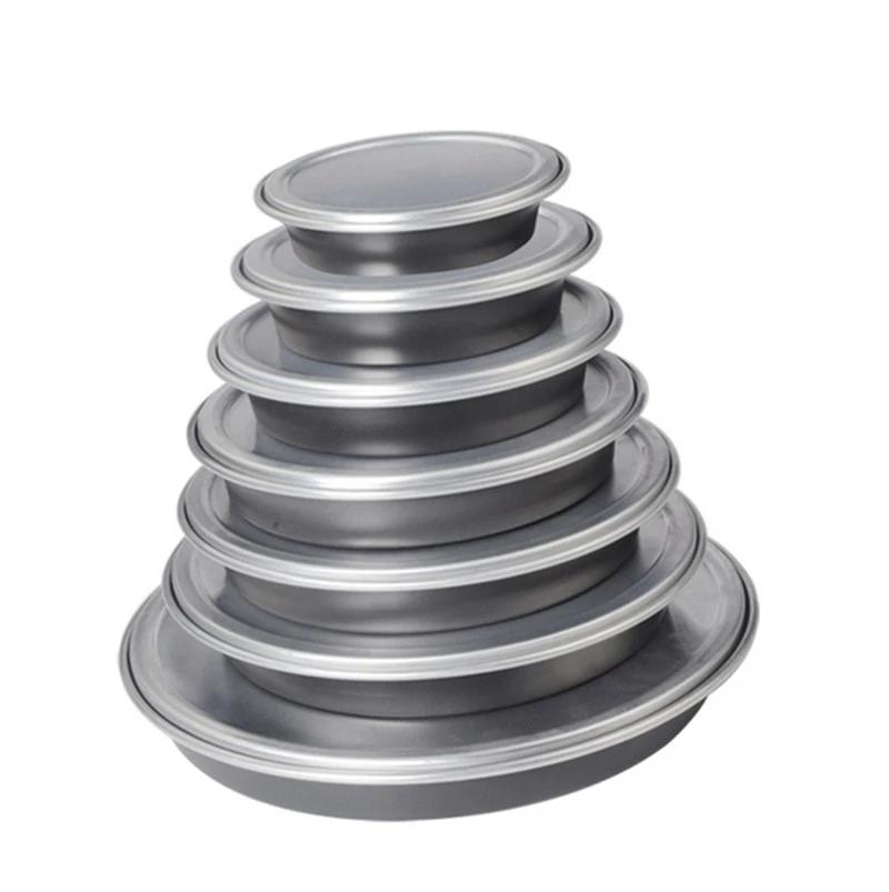 Pizza dough storage Baking Tray plate Non Stick Aluminum Pancake Pizza pan Screen Baking Tray Metal Bakeware Kitchen Baking Tool