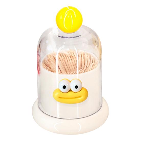 Cartoon Toothpick Holder With Removable Dust Cover Plastic Toothpick Dental
