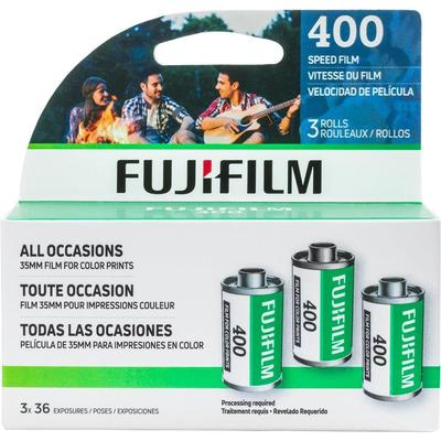 Fujifilm Superior 36 Shots 35mm Film ISO 400 Total 108 Shots 3 Pack X-TRA