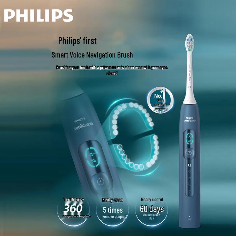 Philips Smart Voice AI Navigation Electric Toothbrush HX5681 CN plug (adapter included)