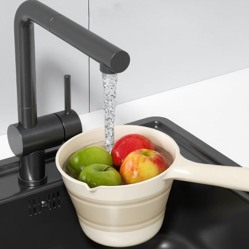 Multipurpose Foldable Water Bucket And Scoops Ladle High Strength PP Construction Easy To Store Outdoor Indoor Use