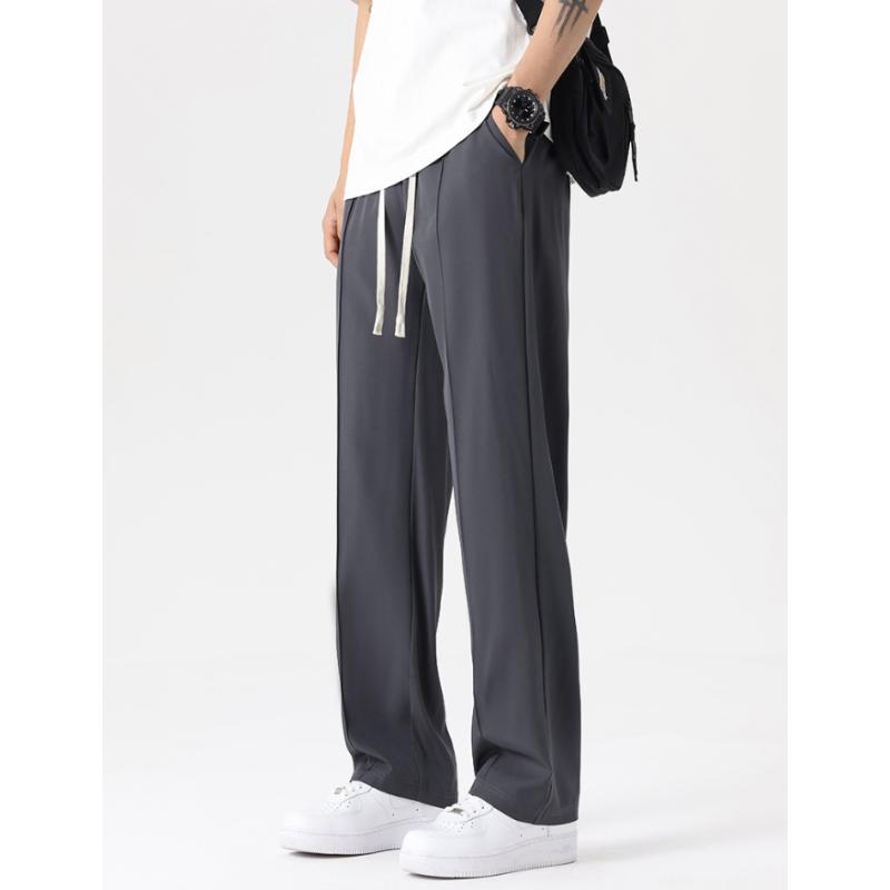 Frühling Und Sommer Einfarbig Trendig Leicht Stretchhose Locker Lässig Sporthose Große Größe Gerade Hose M-4XL