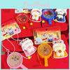 Cartoon Lion Dance Keychain With Resin Drum Pendant For New Year Gifts And Celebrations