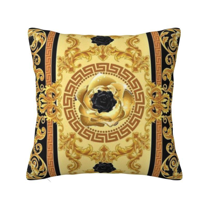 Custom Luxury Luxury European Baroque Art Cushion Cover Soft Throw Pillow Case Living Room Decoration
