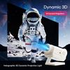 3D Holographic Projector, 2-5m, 60 HD Scenes, 3D Light, Early Education Parent-Child Interactive Projection Lamp