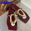 Mode Übergröße Mode Metall Damen Pantoletten Sommer Strand Luxus Damen Hausschuhe Damen Ballerinas Sandalen Schuhe Flip Flops
