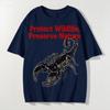 2025 Top Moda Estivo Casual Manica Corta Stampa Stile Diavolo Americano Girocollo Cotone Fresco Traspirante T-shirt