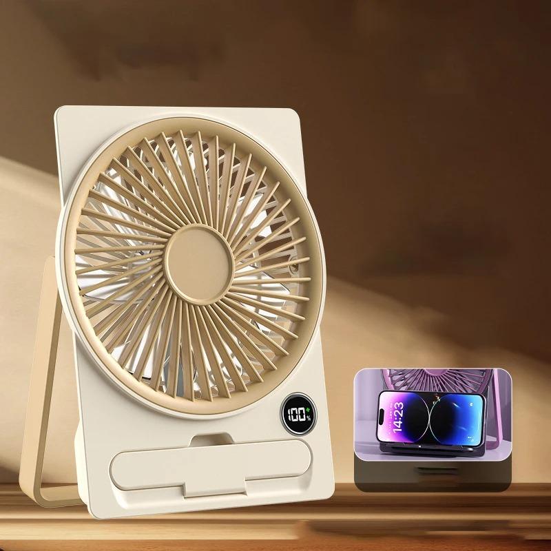 fan 1pcs office desktop small card circulation fan big wind power usb rechargeable mini small fan
