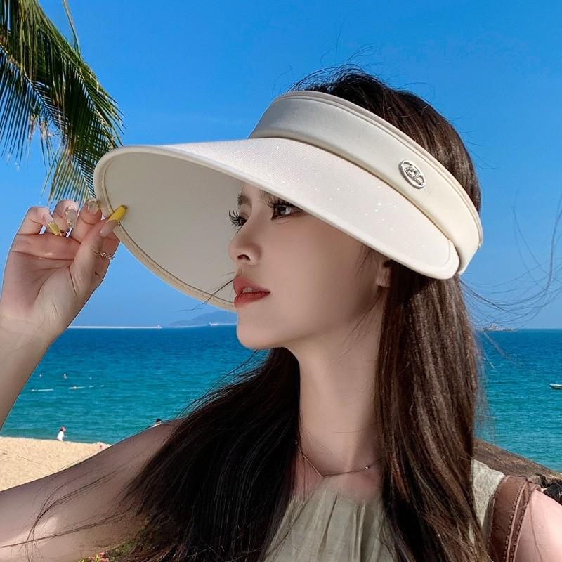 Polyester Sun Hat With Large Brim For Summer Outdoor Sun Protection And Breathability