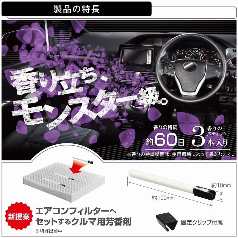Carmate Car Deodorant Air Freshener Air Conditioner Filter Installation [White