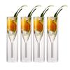 Weinglas Sektglas doppelwandige Gläser Flöten Pokal Blasenwein Tulpe Cocktail Set von 4