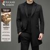 Men's Wool Blend Notch Lapel Overcoat