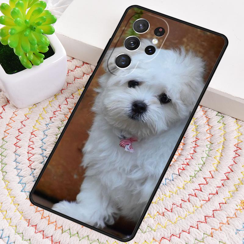 Maltese Dog Puppy Silicone Phone Case For Samsung Galaxy note 10 pro S26 S25 S24 S23 S22 S21 Plus S25Ultra Capa Cover