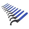 9PCS Set Coilover Spanner S2 Tool Steel C Shape ER Nut Shock Spanner Hook Wrench for Vehicles