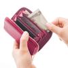 Coin Genuine Small Coin Italian Round Zipper [Corale] Case, Leather, Wallet, Women's, Purse, Leather, (Brown)