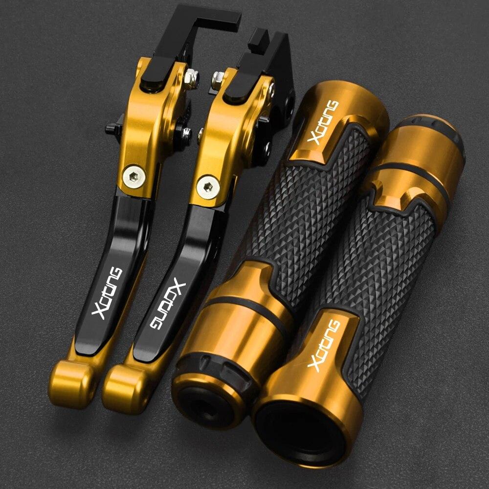 Motorcycle Aluminum Handlebar Hand Grips Ends Adjustable Brake Clutch Lever FOR KYMCO XCITING 250/300/400/500 2003 2004 2022