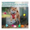 SCHITEC Dog Toys with Sound [Set of 6] Chew Toys for Stress Relief, Lack of Exercise, Egg Shape, Suitable for Puppies and Small Dogs