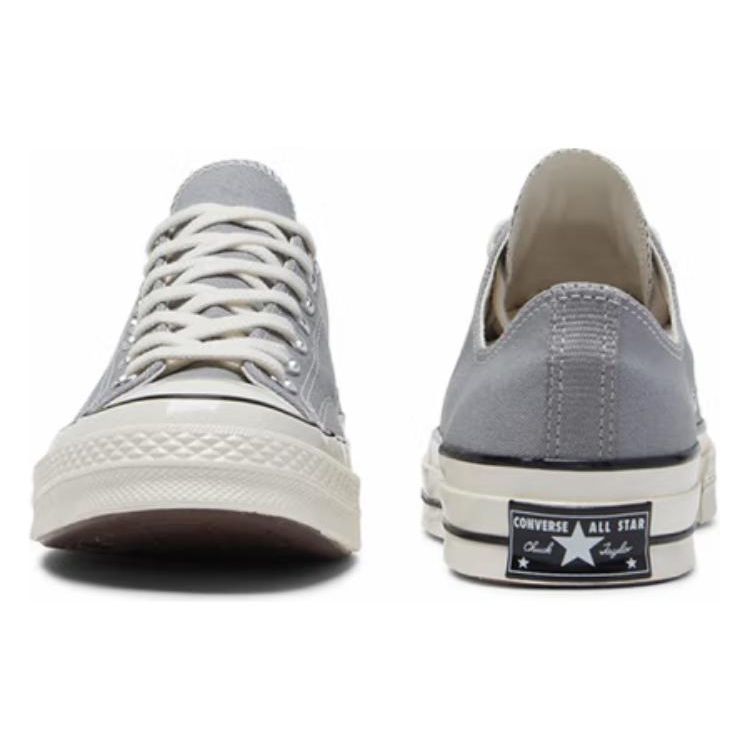 Converse Chuck 70 Comfortable Versatile Breathable Lightweight Low-Top Casual Shoes Unisex sneaker Gray A12491C