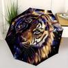 1pc Enchanted Tiger Automatic Opening and Closing Folding - A Good Choice for Gifts, Fashionable and Convenient Umbrella With Cute Cartoon Charac