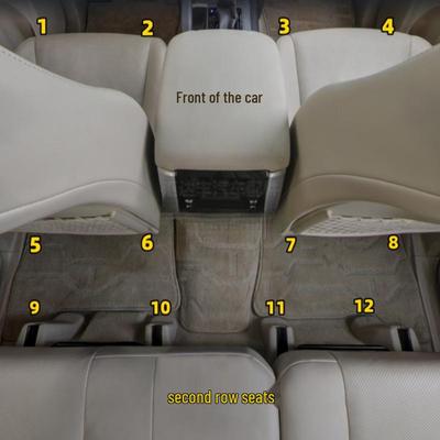 Prado Land Cruiser LC150 Sitzgleitschienen-Abdeckung vorne und hinten