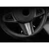Car Steering Wheel Frame Cover Trim For BMW 5 Series G30 2018-2022 Carbon Fiber