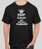KEEP CALM CAMARO Motor Sport Racing T Shirt FUNNY GIFT DAD
