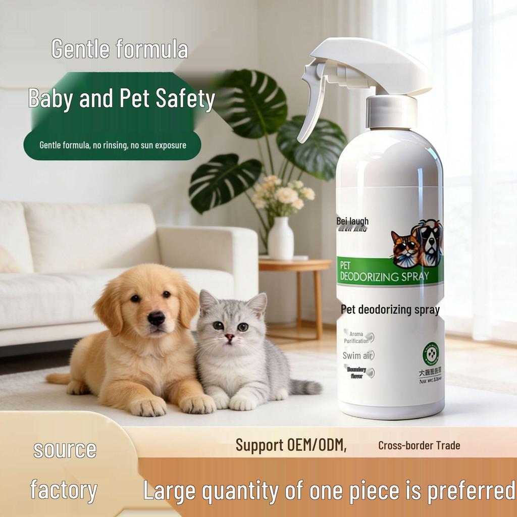 Beibei Smile Pet Deodorizer Spray for Cat & Dog Urine Odor Removal, Fresh Scent