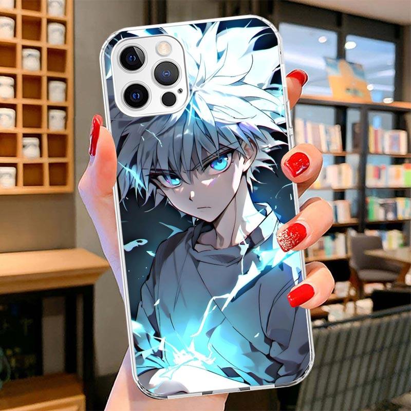 Huner X-Hunters Killua Cover Phone Case For iPhone 16 17 Air 15 14 Pro Max 16E Phone Case 13 Mini 12 11 7 SE 8 Print Pattern Fit