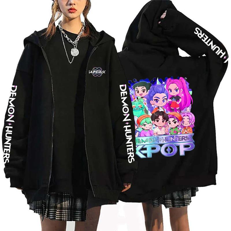 Unisex Hoodies KPop Demon Hunters Tops Coat Casual Toddle Sweatshirt Spring Autumn
