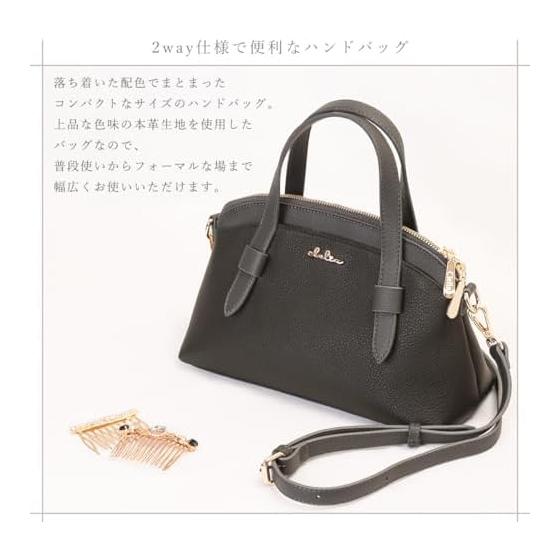 [Cleria] Shoulder bag for women, genuine leather, small 2-way crossbody handbag, Grage series [CL-51001]