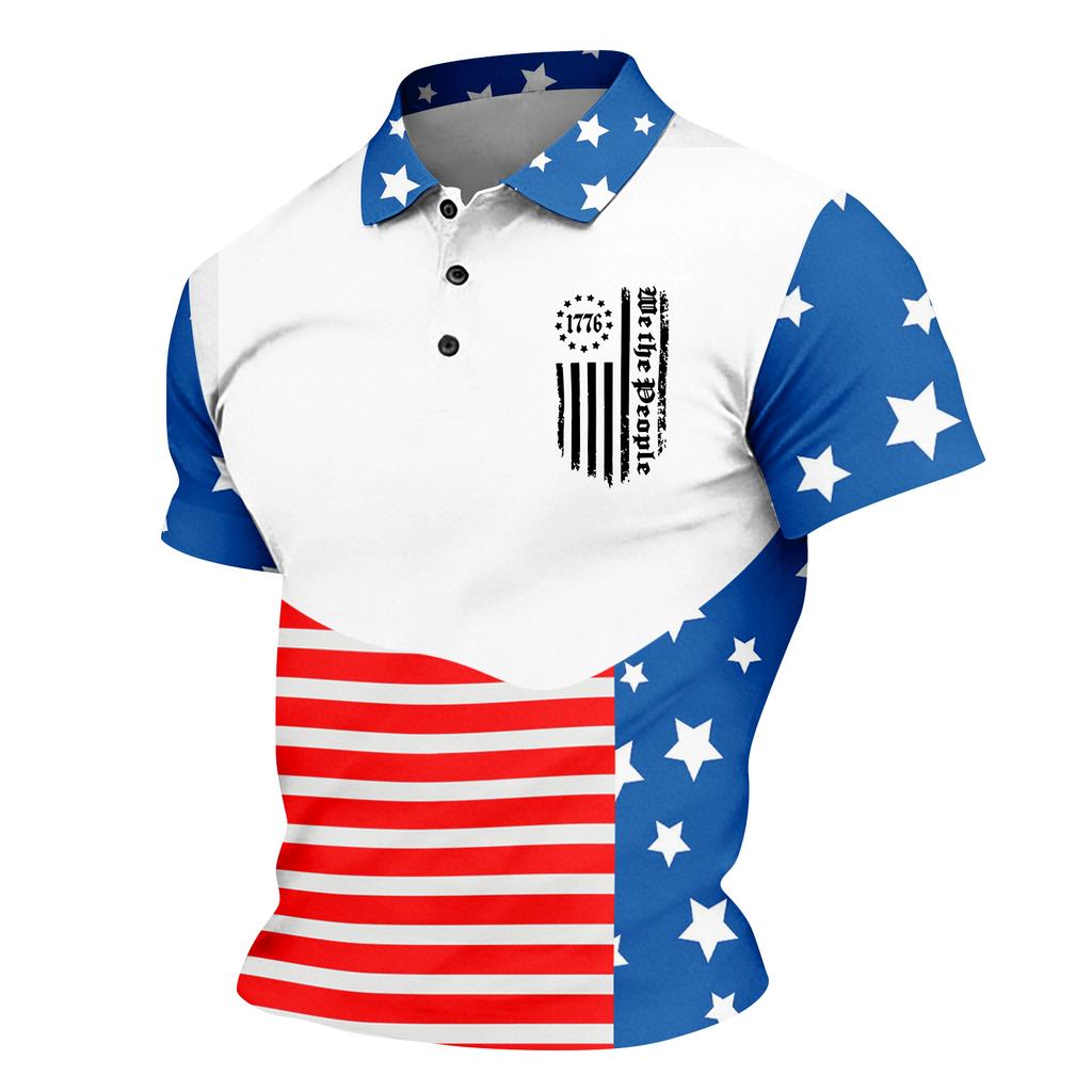 Men's Casual Button-Down Collar Short-Sleeve Shirt