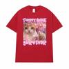 Stomach Ache Survivor Funny Cat Emoji Graphic TShirt  Unisex Trendy Vintage Cartoon Humorous Street Style 100 Cotton TShirt