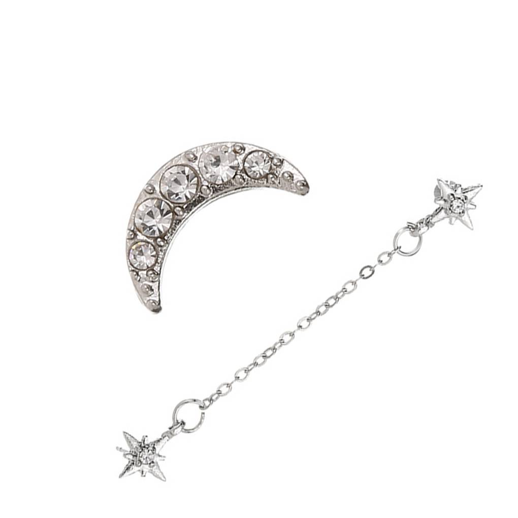 1 Pair Bohemian Style Irregular Moon Star Earrings Women Girls Alloy Stylish Earring Fashion Personality Ear Studs