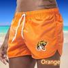 2025 Summer New Men's Quick-Drying Swim Trunks Sports Pants Swimwear Beach Shorts Jogging Shorts Tiger Print