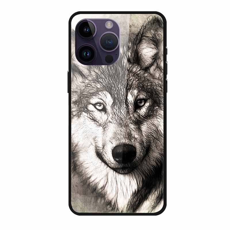 Glass Back Cover For iphone 16 Pro Max Phone Case 16Pro Max Hard Tempered Glass Case For iphone 15 Pro Max Case Soft TPU Bumper