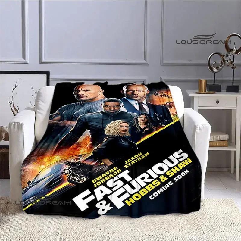 Fast & Furious Printed Blanket Thin Blanket Bed Blanket Flannel Soft and Comfortable Home Travel Blanket Birthday Gift