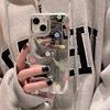 Color Flower Mirror for iPhone17promax Mirror Phone Case 16 Large Hole 14/13 Apple 15