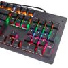 Biojee Wired 104 Key Real Mechanical Gaming Keyboard Rainbow Backlit Keyboard For Windows PC Laptop for Game and Office