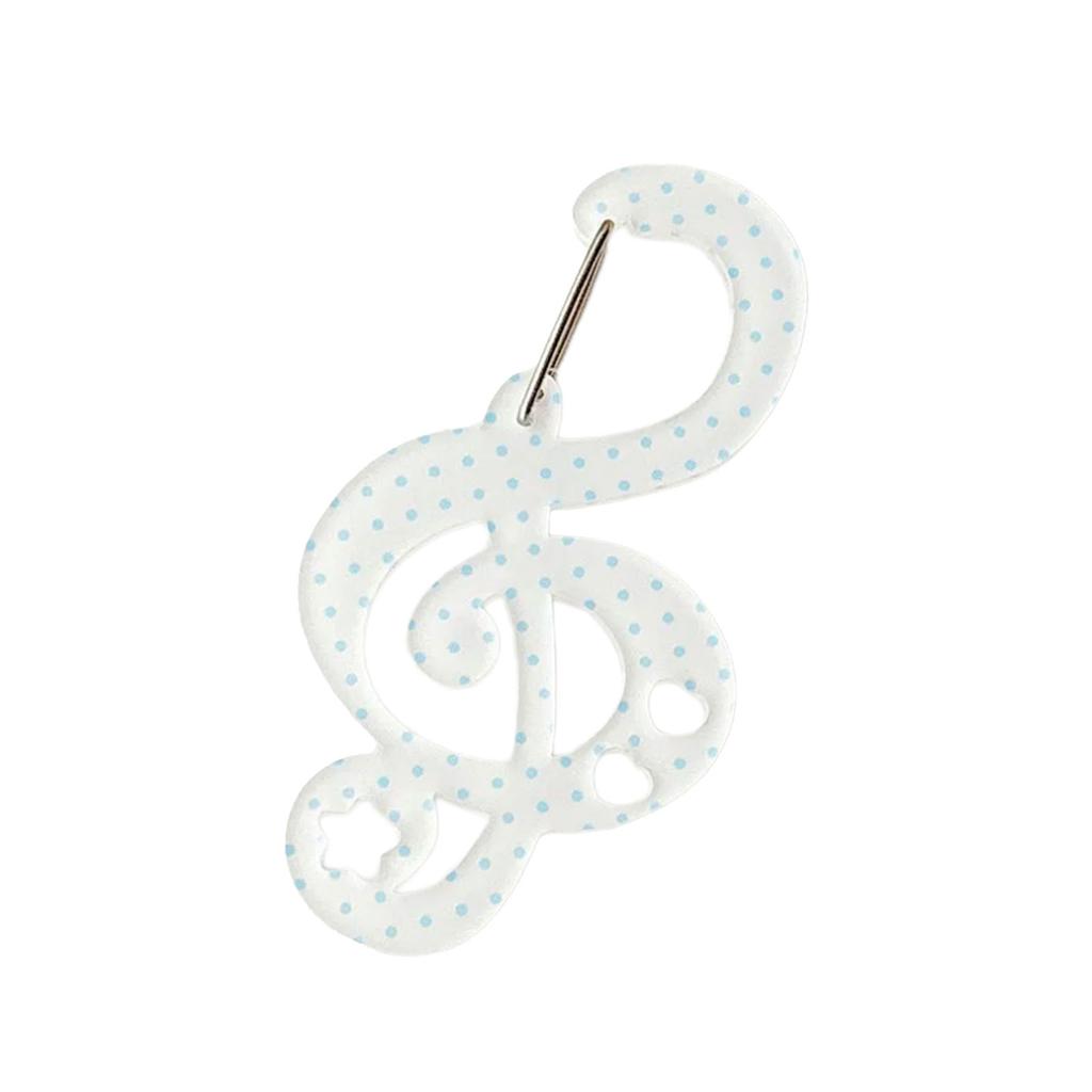 Acrylic Star Note Shape Carabiner Hook Clips Card Holder Keychain Portable Outdoor Keyring Hook Backpack Pendant Gifts