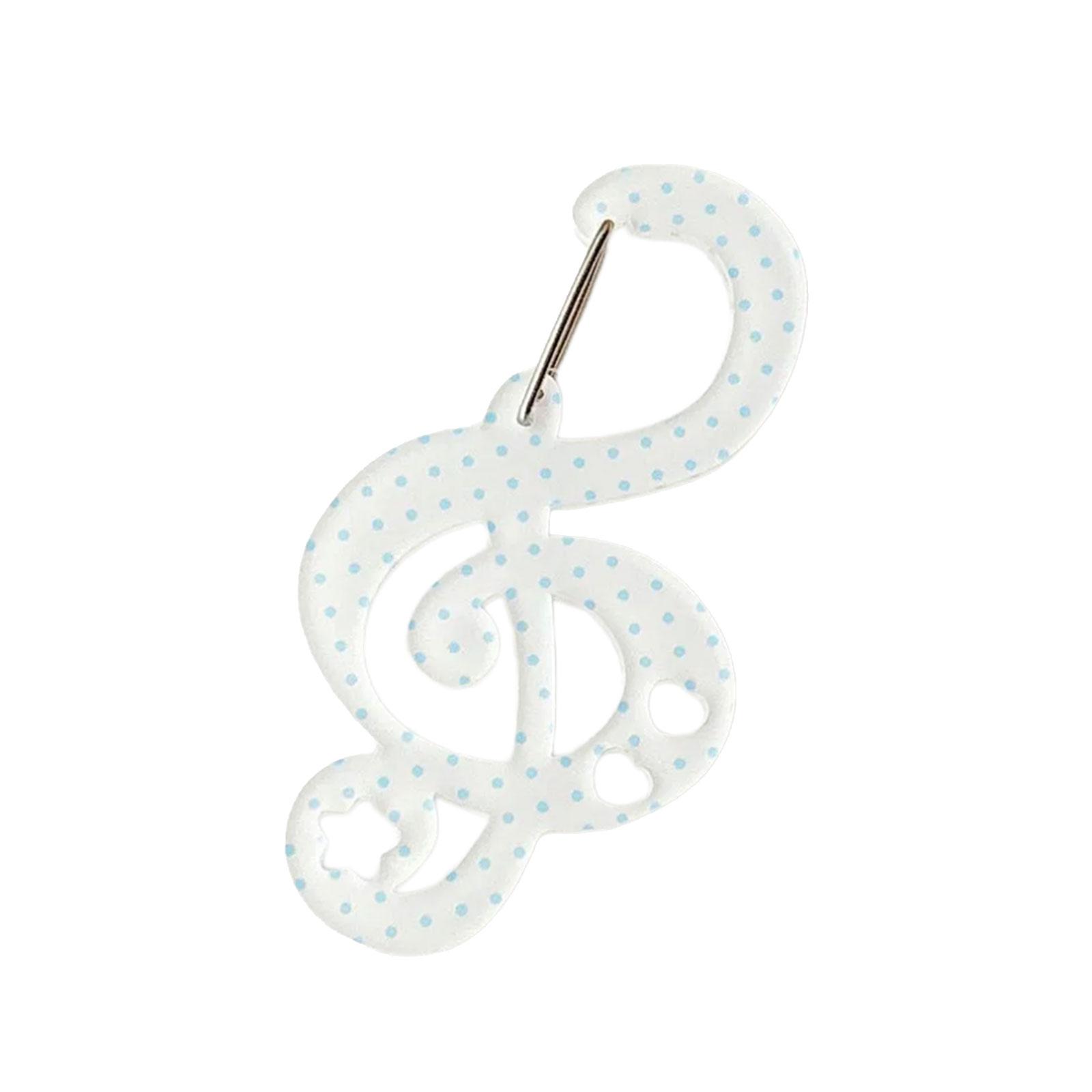 

Acrylic Star Note Shape Carabiner Hook Clips Card Holder Keychain Portable Outdoor Keyring Hook Backpack Pendant Gifts 3