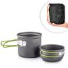 Ultralight Camping Pot Set: Camping Cookware Mess Kit (Outdoor Cooking Tableware) – for Hiking, Trekking, Picnic, Fishing, Mount