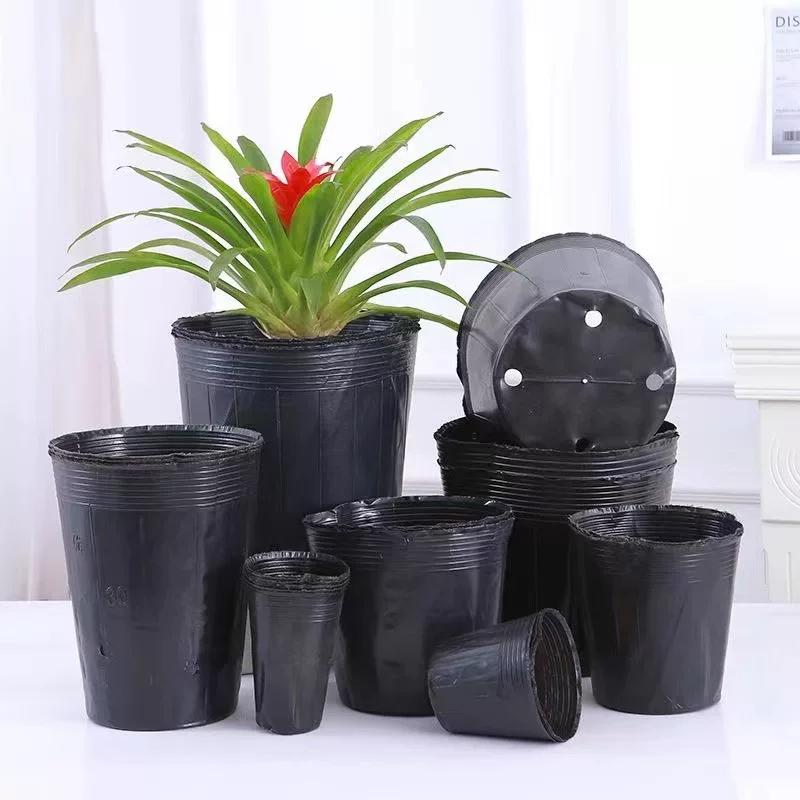 100/50Pcs Plants Nursery Pots Plastic Seeds Starter Pots W/ Holes Garden Plant Pot For Succulents Seedling Cutting Transplanting
