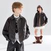 Mucmukn Kids' Thinsulate Quilted Faux Leather Jacket