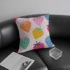 Strawberry Colorful Cushion Cover Pillowcase Ultra Soft Skin Friendly Fabric Cloud Like Comfort & Concealed Zipper