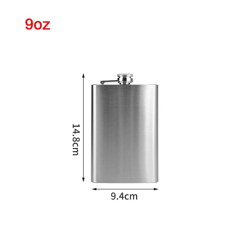 1-18Oz Stainless Steel Hip Flask Liquor Alcohol Whiskey Flask Cap Bottle Travel Liquid Container Accessory Portable Hip Flask