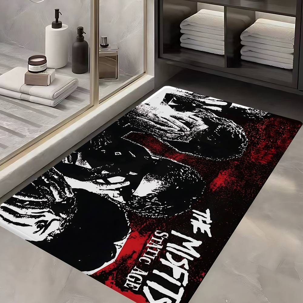 Punk Band The Misfits Room Mats Retro Multiple Choice Living Room Kitchen Rug Non-Slip Welcome Rug