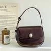 Leichte Luxus Edelsteinblau PU Umhängetasche Neue Damen Weiches Leder Magnetverschluss Überschlag Unterarmtaschen Mode Elegante Handtasche