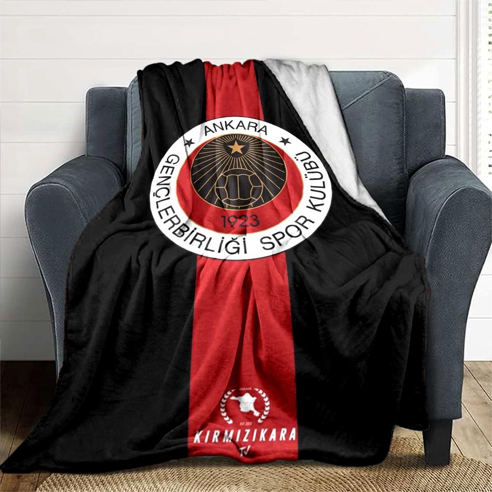Gençlerbirliği Print Flannel Blanket High Quality Warm Comfortable Cover for All Seasons Perfect for Gifts Home Decor