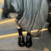 Fashion Soft Leather Round Toe Women's High Heels, Comfortable Fashionable Suitable for Women's Shoes All Year Round