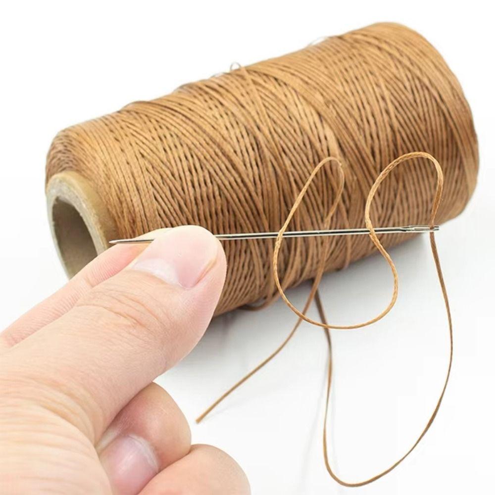 150D Leather Sewing Thread Thickness 0.8mm Walking Horse Wax Line Hand Stitching DIY Bracelets Flat Waxed Thread DIY Handicraft
